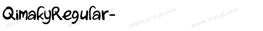 QimakyRegular字体转换 QimakyRegular字体转换