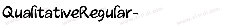 QualitativeRegular字体转换 QualitativeRegular字体转换