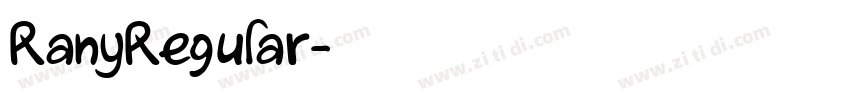 RanyRegular字体转换 RanyRegular字体转换