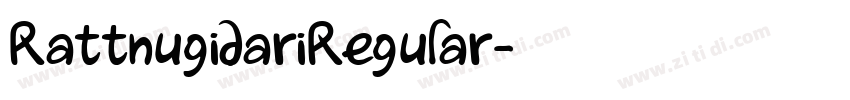 RattnugidariRegular字体转换