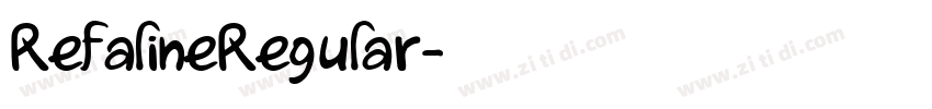 RefalineRegular字体转换 RefalineRegular字体转换