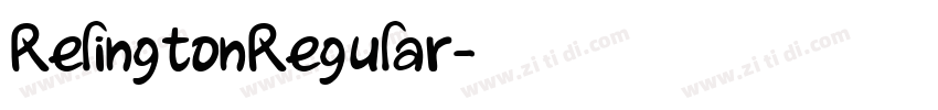 RelingtonRegular字体转换