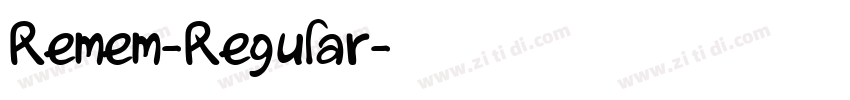 Remem-Regular字体转换