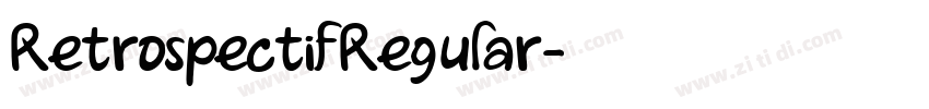 RetrospectifRegular字体转换