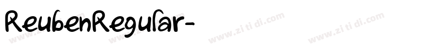 ReubenRegular字体转换