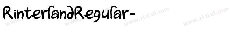 RinterlandRegular字体转换
