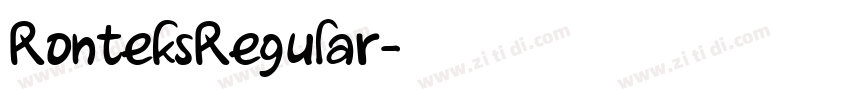 RonteksRegular字体转换 RonteksRegular字体转换
