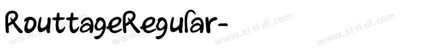 RouttageRegular字体转换