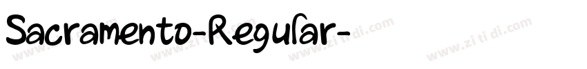 Sacramento-Regular字体转换