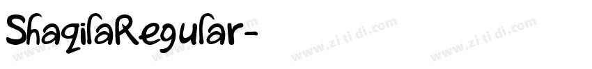 ShaqilaRegular字体转换 ShaqilaRegular字体转换