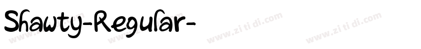 Shawty-Regular字体转换