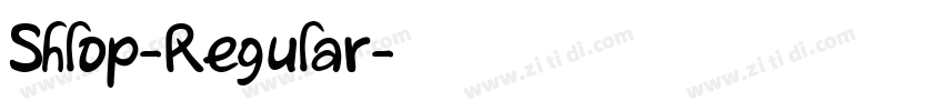 Shlop-Regular字体转换
