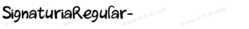 SignaturiaRegular字体转换