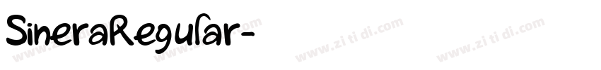 SineraRegular字体转换