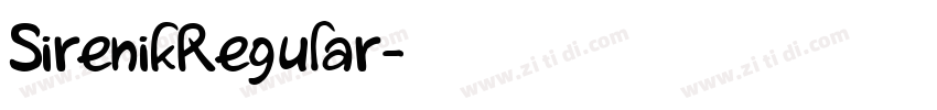 SirenikRegular字体转换