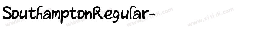 SouthamptonRegular字体转换