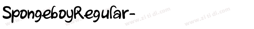 SpongeboyRegular字体转换