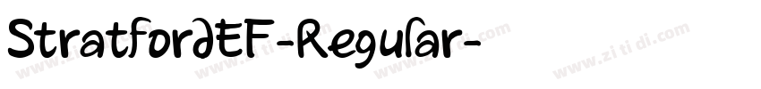 StratfordEF-Regular字体转换