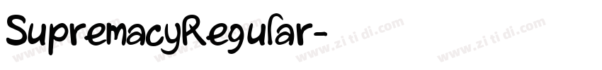 SupremacyRegular字体转换
