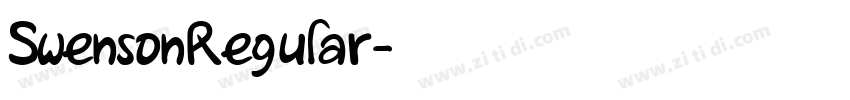 SwensonRegular字体转换