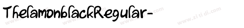ThelamonblackRegular字体转换