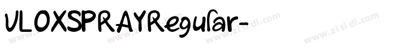 VLOXSPRAYRegular字体转换