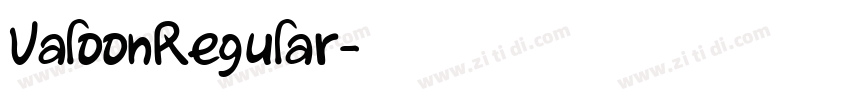 ValoonRegular字体转换