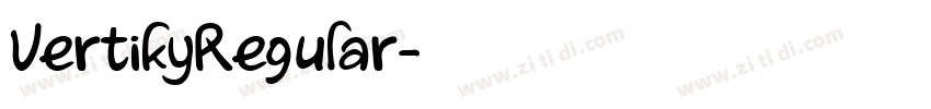 VertikyRegular字体转换 VertikyRegular字体转换