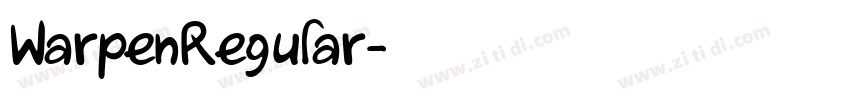 WarpenRegular字体转换