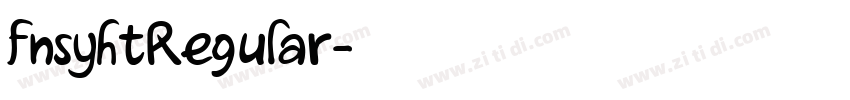fnsyhtRegular字体转换 fnsyhtRegular字体转换