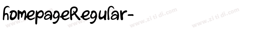 homepageRegular字体转换 homepageRegular字体转换