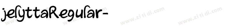 jelyttaRegular字体转换