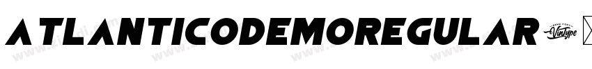 AtlanticoDemoRegular字体转换
