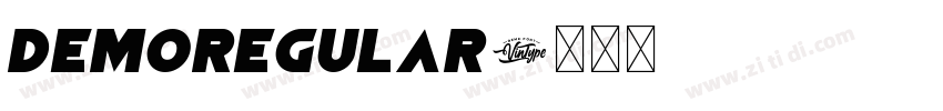 DemoRegular字体转换