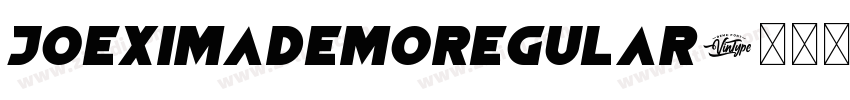 JoeximaDemoRegular字体转换