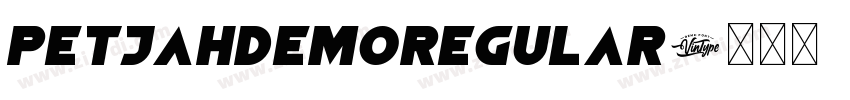 PetjahDemoRegular字体转换