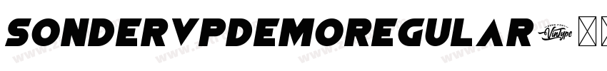 SonderVPDemoRegular字体转换