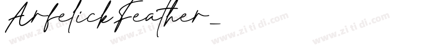 ArfelickFeather字体转换