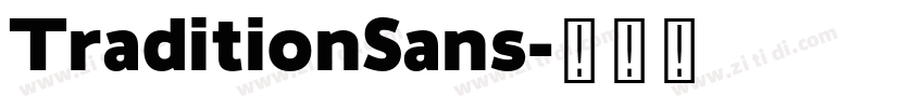TraditionSans字体转换