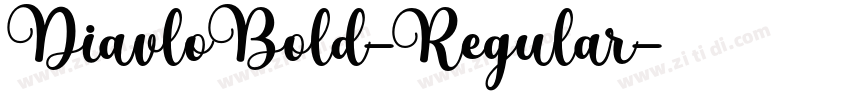 DiavloBold-Regular字体转换