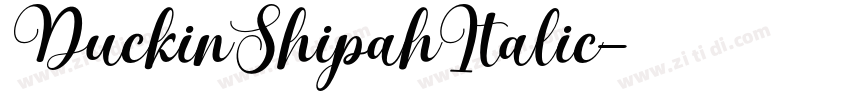 DuckinShipahItalic字体转换 DuckinShipahItalic字体转换