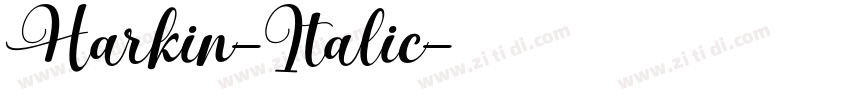 Harkin-Italic字体转换