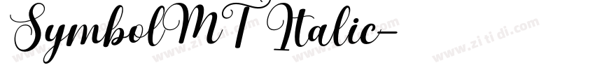 SymbolMTItalic字体转换
