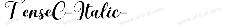 TenseC-Italic字体转换