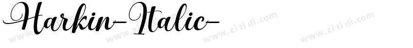 Harkin-Italic字体转换