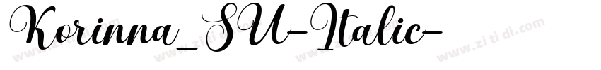 Korinna_SU-Italic字体转换