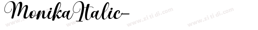 MonikaItalic字体转换