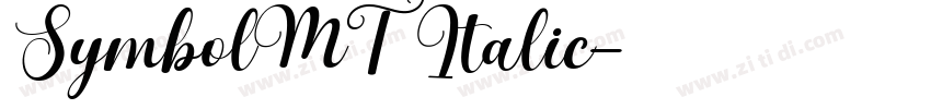 SymbolMTItalic字体转换