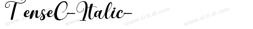 TenseC-Italic字体转换