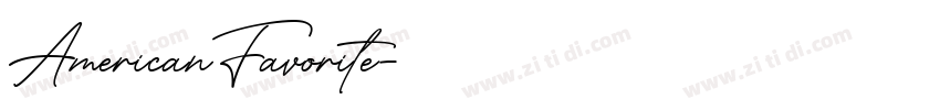 AmericanFavorite字体转换